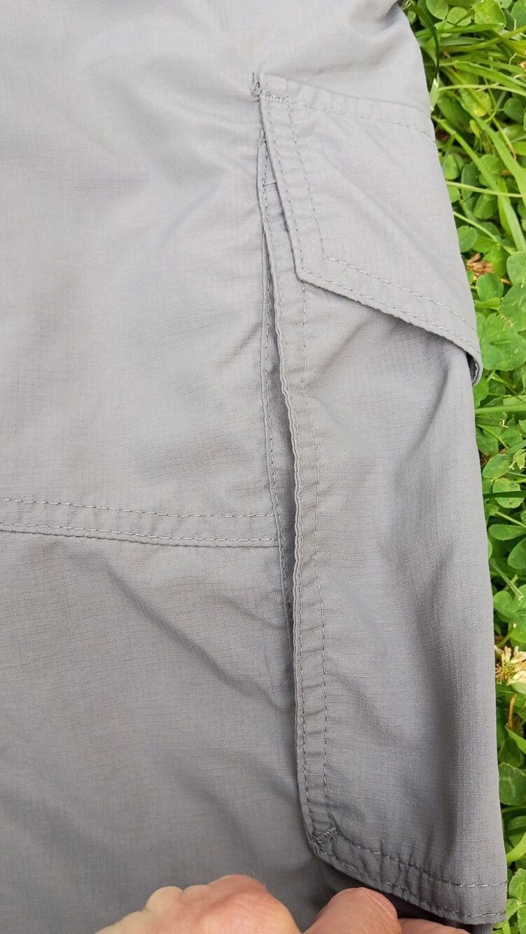 Columbia Silver Ridge Cargo Shorts Mens 36 Gray Nylon Hiking Trail Fishing 10" - Picture 3 of 15